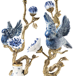 Подсвечник Candleholder Birds Atlanta Set 2 Pcs варинант исполнения - 3 | Loft Concept в Твери