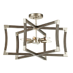 Подвесной светильник в форме фонаря серый Gray Eco Lantern варинант исполнения - 2 | Loft Concept в Твери