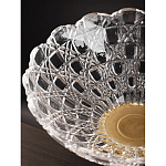 Чаша стеклянная прозрачная на бронзовой подставке с фигуркой девушки Eden Garden варинант исполнения - 7 | Loft Concept в Твери