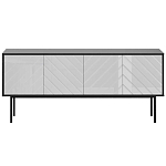 Длинная тумба с зеркальным декором Serena варинант исполнения - 4 | Loft Concept в Твери