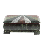 Шкатулка для денег с мозаикой из натуральных камней Stone Casket варинант исполнения - 2 | Loft Concept в Твери