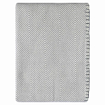 Плед из шерсти мериноса серого цвета 130×180 см Gray Waves варинант исполнения - 1 | Loft Concept в Твери