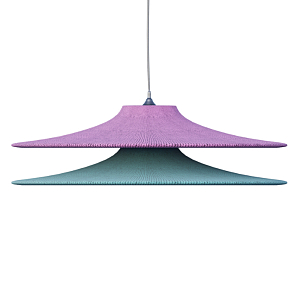 Подвесной вязаный светильник в двухцветном исполнении «Двойной Токио» 