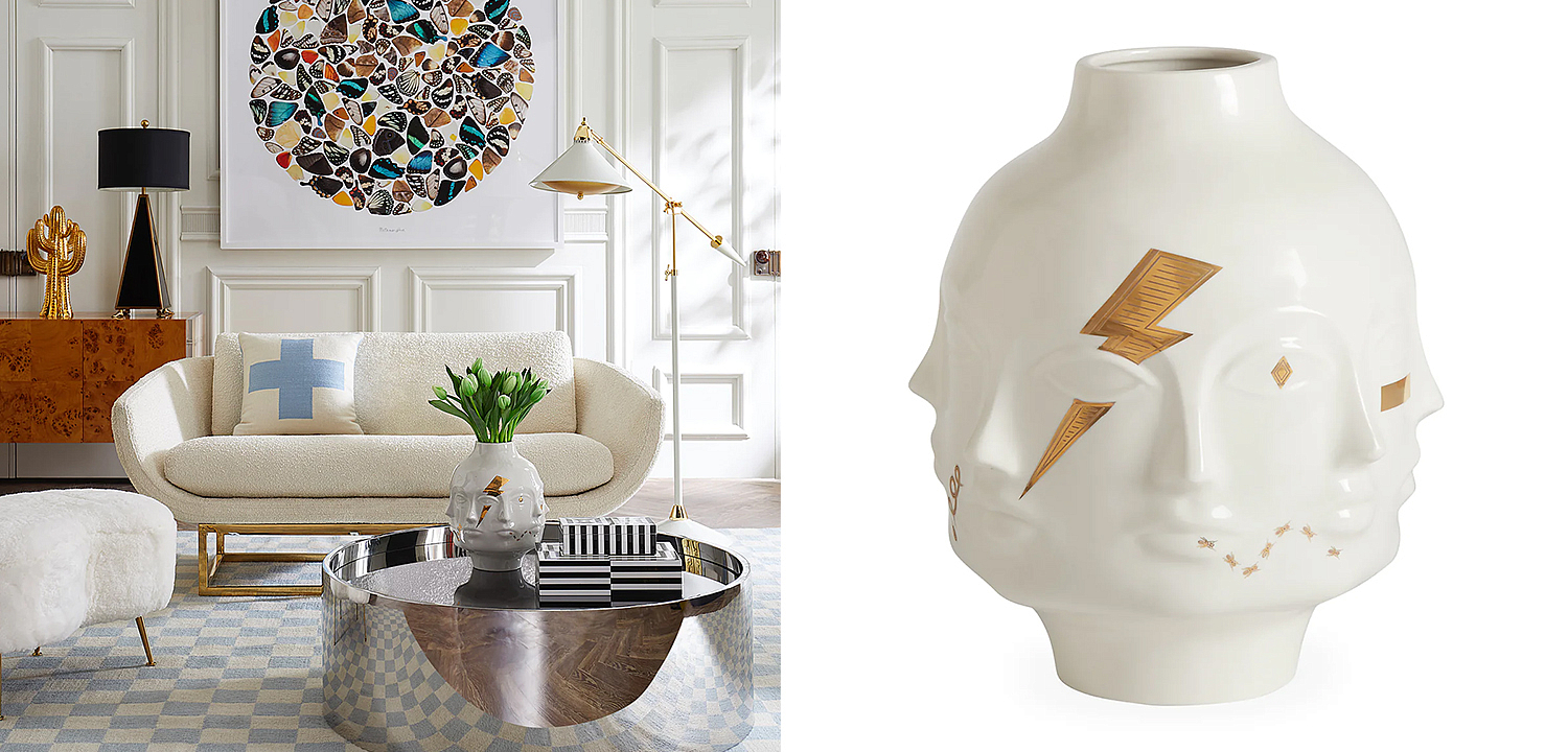 Ваза Jonathan Adler Gilded Dora Maar Large Vase Ваза Jonathan Adler Gilded Dora Maar Large Vase - Loft-Concept в Твери