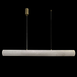 Подвесной светильник линейный цилиндрической формы из натурального алебастра Alabaster Geometry варинант исполнения - 2 | Loft Concept в Твери