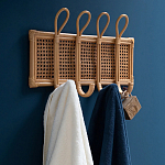 Настенная вешалка из ротанга Wila Wall Hanger M варинант исполнения - 7 | Loft Concept в Твери