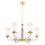 Люстра с 6-ю цилиндрическими стеклянными плафонами Jeanette варинант исполнения - 4 | Loft Concept в Твери