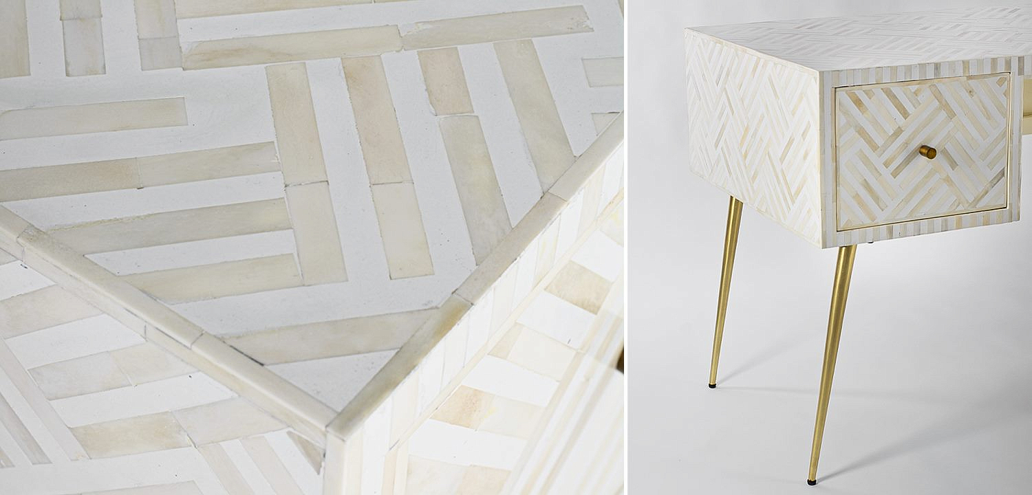 Стол Cream Indian Bone Inlay table Стол Cream Indian Bone Inlay table - Loft-Concept в Твери