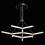 Люстра с геометрической конструкцией из вытянутых цилиндрических плафонов Hex Scaffold  варинант исполнения - 3 | Loft Concept в Твери