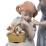 Статуэтка фарфоровая Девочки с собачками Charming Statuette варинант исполнения - 1 | Loft Concept в Твери