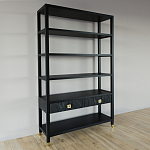 Стеллаж с двумя ящиками Elsa Dreams Black варинант исполнения - 1 | Loft Concept в Твери