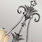 Люстра с 7-ю кремовыми текстильными абажурами Hinkley варинант исполнения - 4 | Loft Concept в Твери