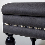 Мягкая банкетка с зоной для хранения Casket Dark Grey варинант исполнения - 3 | Loft Concept в Твери