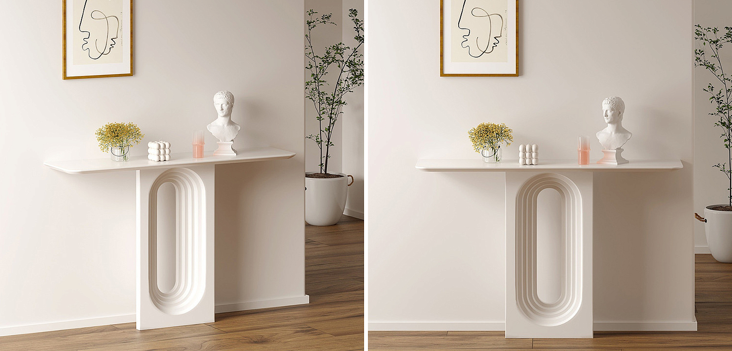 Консоль Madeline Console White Консоль Madeline Console White - Loft-Concept в Твери