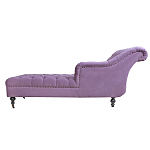 Кушетка фиолетовая с мягкой обивкой из велюра Michael Couch варинант исполнения - 2 | Loft Concept в Твери