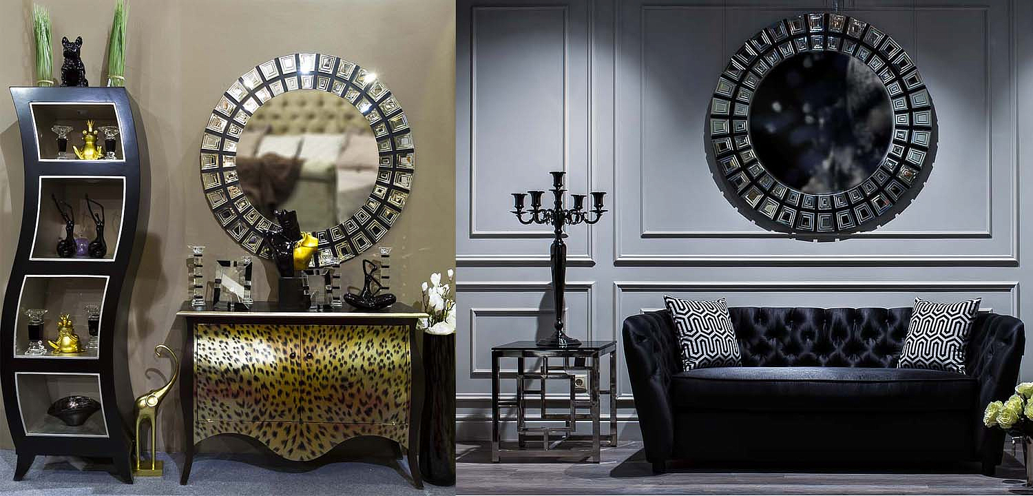 Зеркало Insert Black Glass Зеркало Insert Black Glass - Loft-Concept в Твери