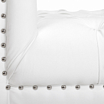 Кушетка белая с мягкой обивкой из велюра Michael Couch варинант исполнения - 6 | Loft Concept в Твери