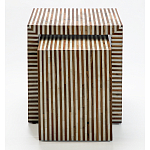 Комплект приставных столиков Stripes Set of tables Beige варинант исполнения - 2 | Loft Concept в Твери