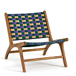 Кресло низкое из массива тика Barbados варинант исполнения - 1 | Loft Concept в Твери