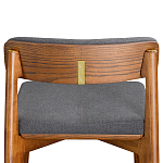 Барный стул из массива ясеня с обивкой из рогожки Elegant Ash варинант исполнения - 5 | Loft Concept в Твери