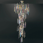 Люстра с голубыми и прозрачными подвесками в форме капель Blue Drop Chandelier варинант исполнения - 2 | Loft Concept в Твери