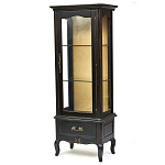 Витрина однодверная с ящиком и 3-мя полками из массива березы Vintage варинант исполнения - 2 | Loft Concept в Твери