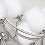 Люстра двухъярусная с белыми матовыми стеклянными плафонами в форме винных бокалов Feiss варинант исполнения - 4 | Loft Concept в Твери