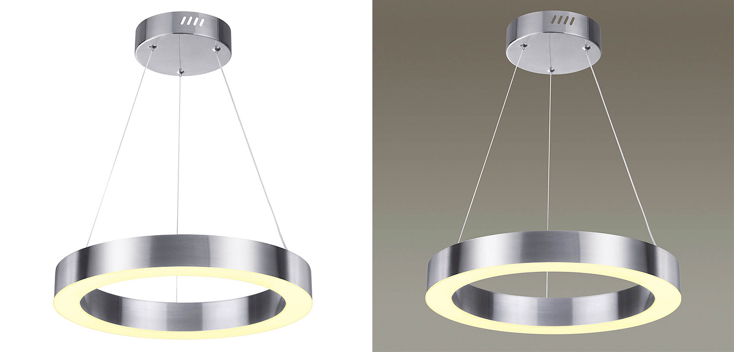 Подвесной светильник Nickel Ribbon Ring 40 Подвесной светильник Nickel Ribbon Ring 40 - Loft-Concept в Твери