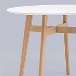 Обеденный стол с белой столешницей ELUNED FURNITURE варинант исполнения - 3 | Loft Concept в Твери