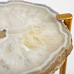 Кофейный стол со столешницей из агата Agate Design Beige варинант исполнения - 2 | Loft Concept в Твери