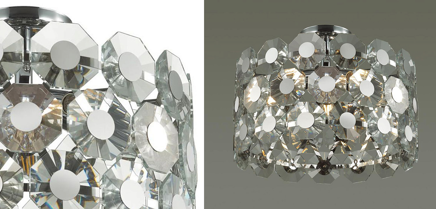 Потолочный светильник Crystal Octagons Chrome Потолочный светильник Crystal Octagons Chrome - Loft-Concept в Твери