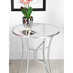 Столик приставной с круглой столешницей на серебристом основании Scenical Table варинант исполнения - 3 | Loft Concept в Твери