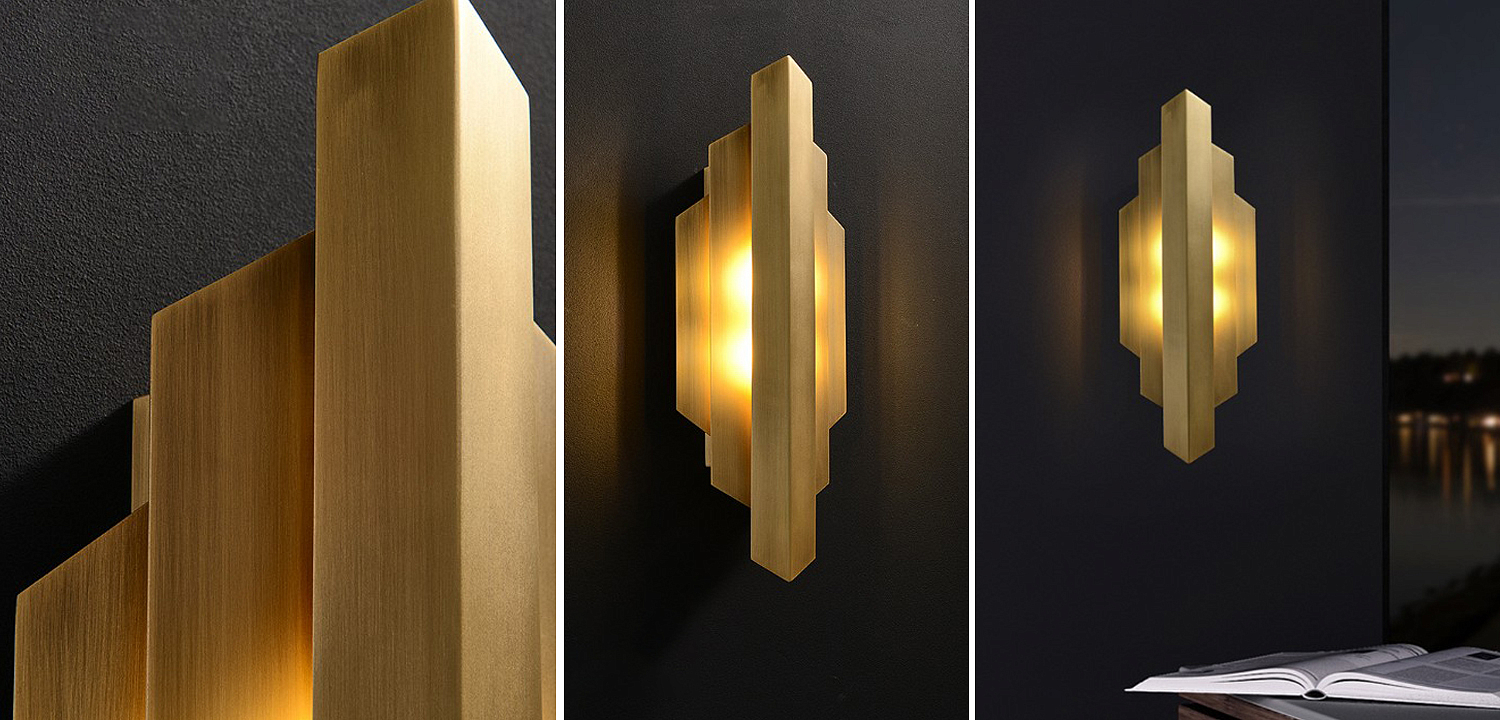 Бра Deco Sconce Vertical Geometric Modern Studio Endo Бра Deco Sconce Vertical Geometric Modern Studio Endo - Loft-Concept в Твери