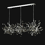 Люстра подвесная из трех частей с металлическими круглыми элементами Terzani Argent варинант исполнения - 8 | Loft Concept в Твери