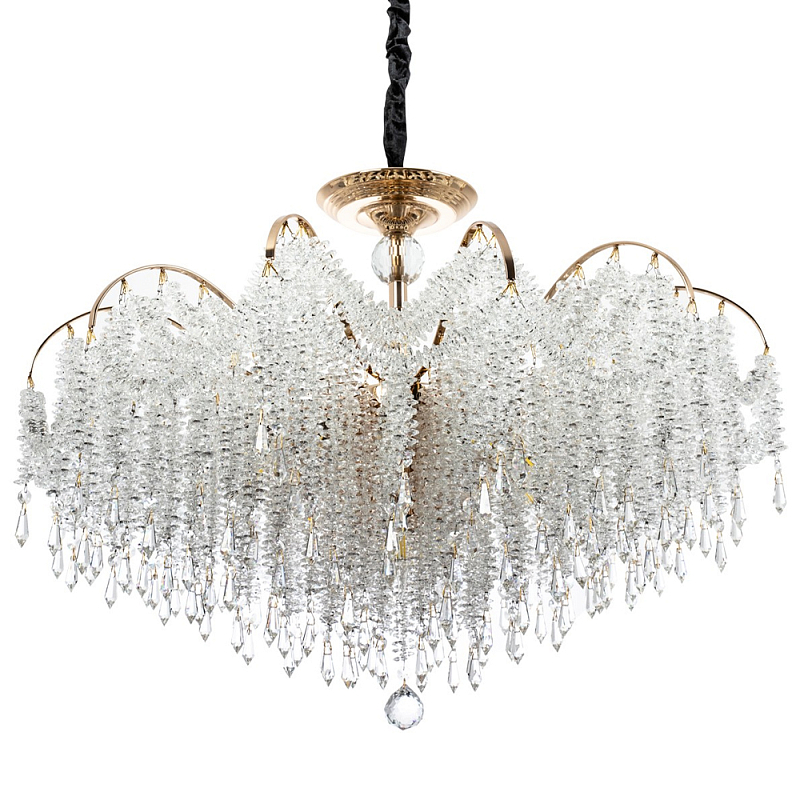 Люстра с хрустальными подвесками Crystal Classic Fairytree Chandelier 16 Золотой Прозрачное Стекло Люстра с хрустальными подвесками Crystal Classic Fairytree Chandelier 16 Золотой Прозрачное Стекло в Твери | Loft Concept