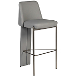 Стул барный серый с обивкой из экокожи Special Support варинант исполнения - 1 | Loft Concept в Твери