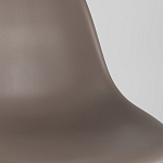 Пластиковый стул на ножках из массива бука Eames Cappuccino варинант исполнения - 8 | Loft Concept в Твери