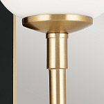  Бра с прямоугольным черным основанием и белым матовым цилиндрическим плафоном Kichler варинант исполнения - 11 | Loft Concept в Твери