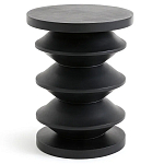 Фигурный приставной столик черного цвета AMORPHOUS варинант исполнения - 1 | Loft Concept в Твери