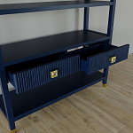 Стеллаж с двумя ящиками Elsa Dreams Blue варинант исполнения - 3 | Loft Concept в Твери