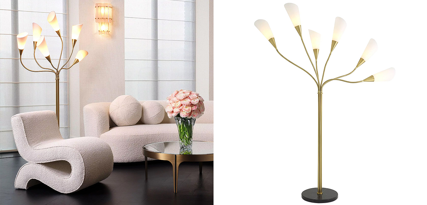 Торшер Eichholtz Floor Lamp Gagnon Торшер Eichholtz Floor Lamp Gagnon - Loft-Concept в Твери