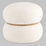 Пуф Полли S тедди белый варинант исполнения - 1 | Loft Concept в Твери