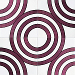 Дизайнерская плитка с узором Мишень варинант исполнения - 1 | Loft Concept в Твери