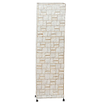 Торшер из перламутра на металлическом каркасе Indonesian Tower варинант исполнения - 1 | Loft Concept в Твери