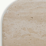 Консоль с овальной столешницей и фактурным деревянным основанием Enzo варинант исполнения - 4 | Loft Concept в Твери