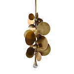 Люстра креативная из дисков цвета латунь Constellation Light and Style варинант исполнения - 1 | Loft Concept в Твери