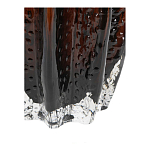 Ваза стеклянная янтарного цвета с текстурированным силуэтом Carambola варинант исполнения - 3 | Loft Concept в Твери