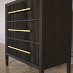 Комод Primo с 3 выдвижными ящиками Темный орех варинант исполнения - 2 | Loft Concept в Твери