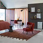 Черный приставной столик из массива AMORPHOUS варинант исполнения - 3 | Loft Concept в Твери