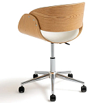 Вращающееся офисное кресло на колёсах Delwyn Chair White варинант исполнения - 3 | Loft Concept в Твери